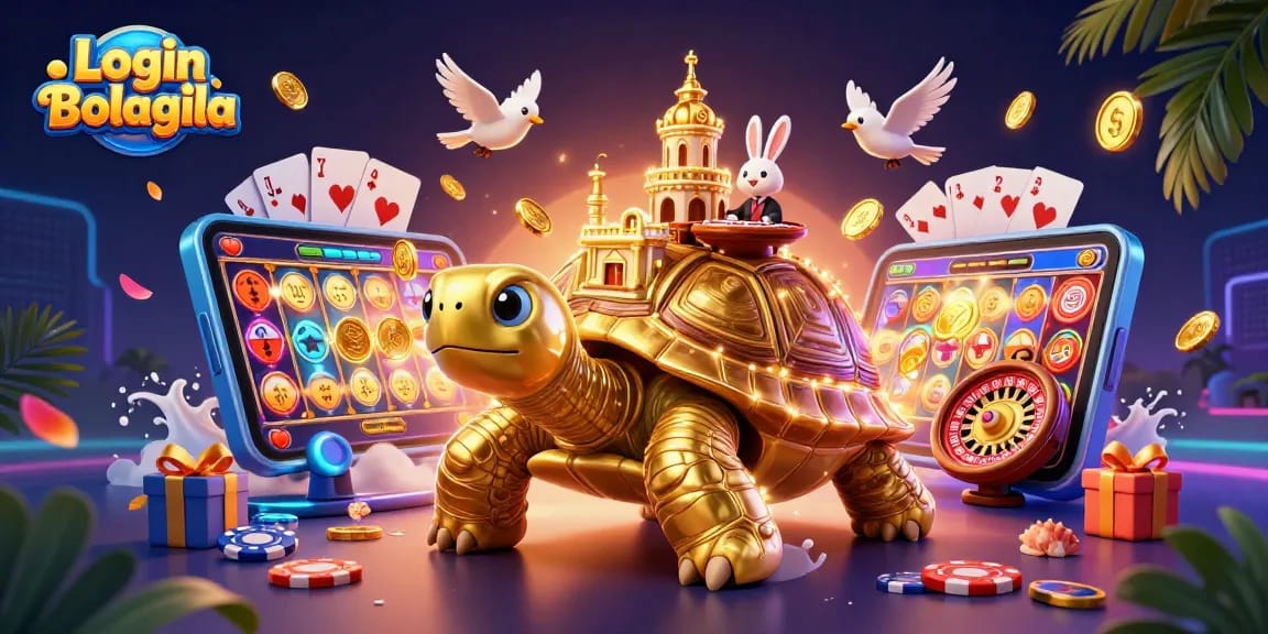 Experience thrilling fun with Login Bolagila, featuring a 3D tortoise palace and a rabbit dealer.