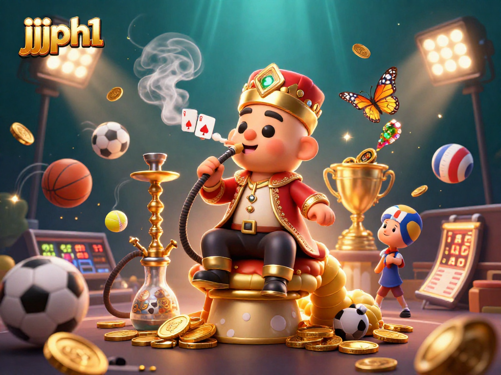 Experience thrilling sports action with jjjph1, featuring a vibrant 3D casino scene filled with dynamic game elements.