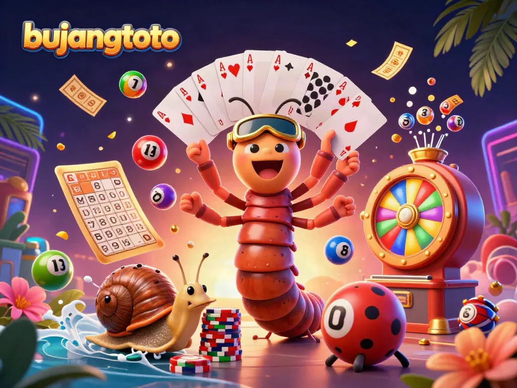 Experience bujangtoto excitement with a dealer and high-roller in a colorful casino scene.