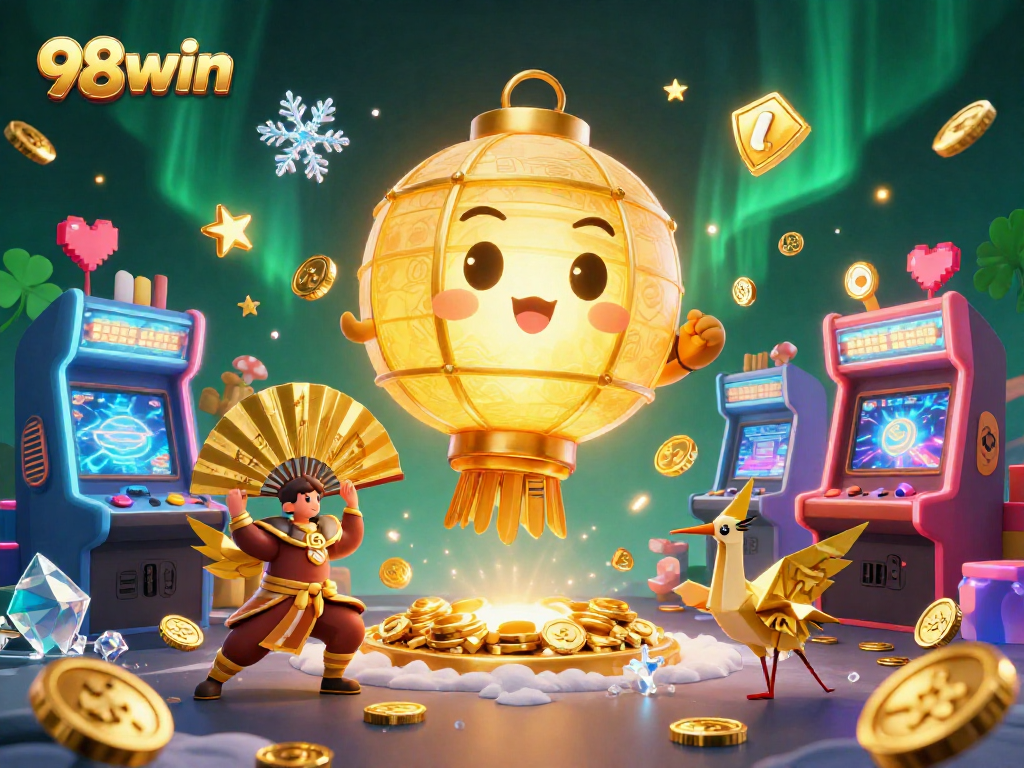 Experience winning strategies at 98win with an enchanting casino scene filled with magical elements.