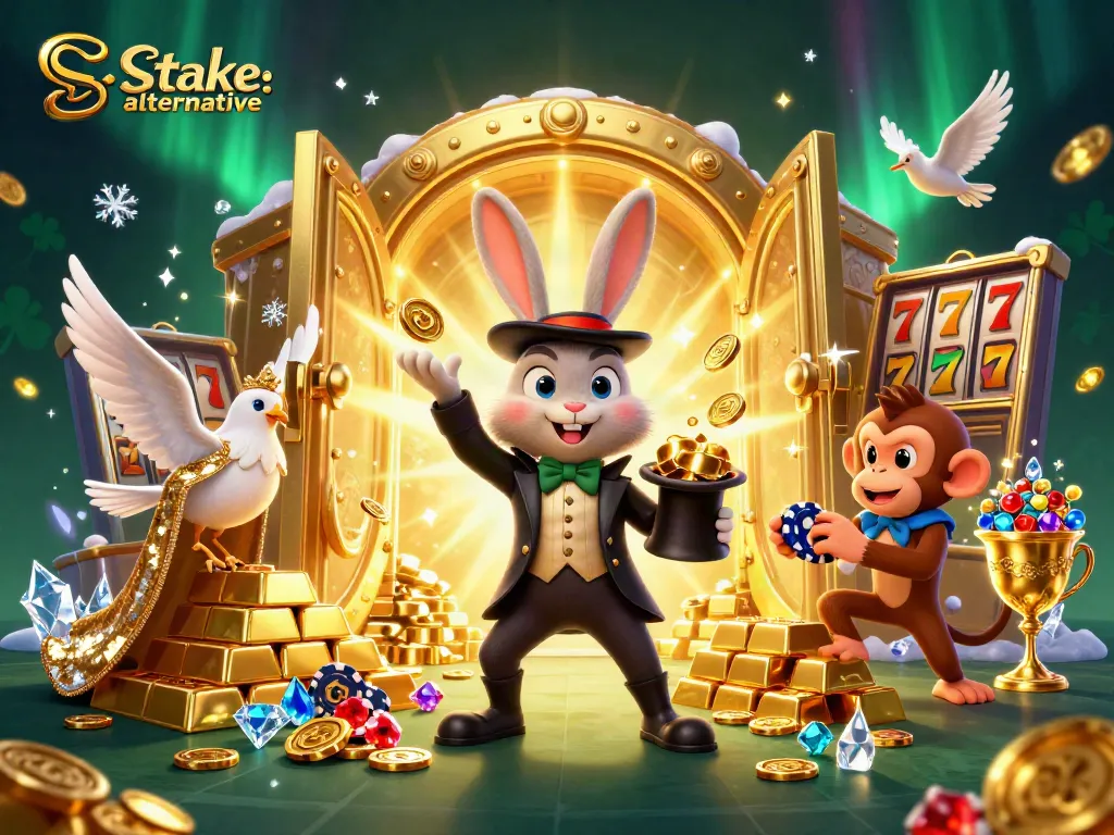 Engage with the stake.us alternative through fun and magical gaming visuals.