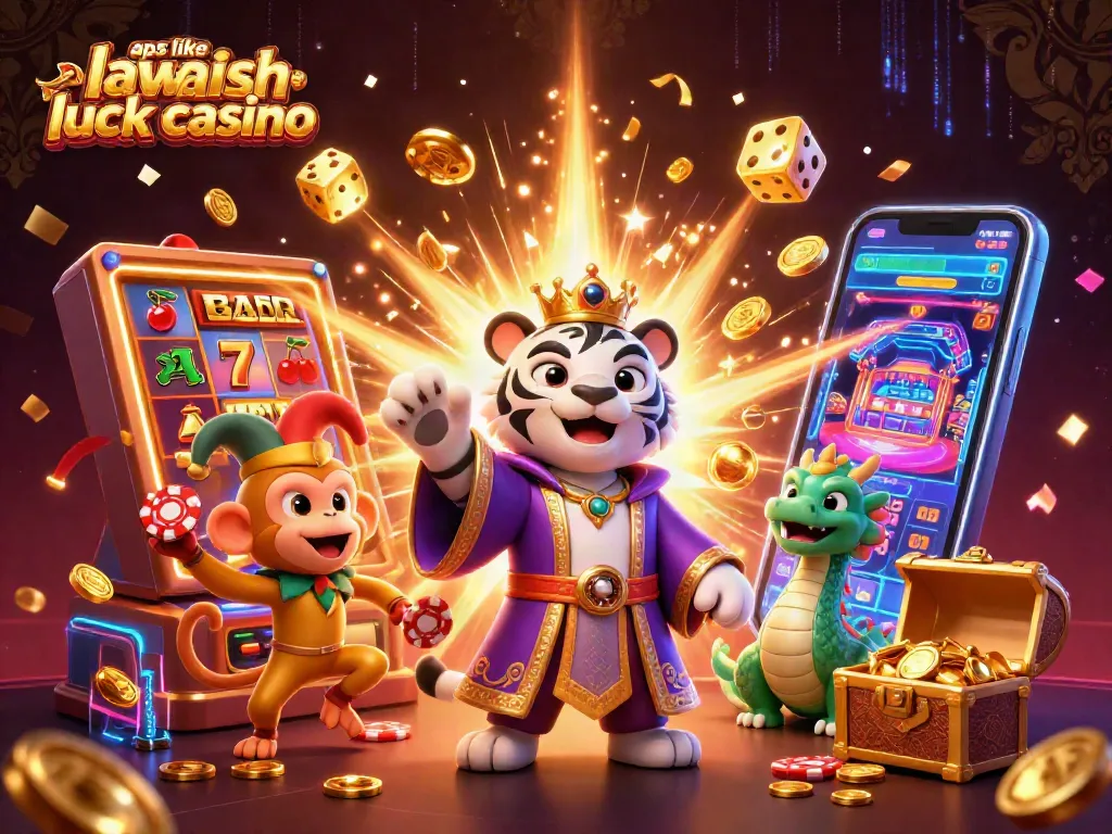 Enjoy thrilling gameplay with apps like Lavish Luck Casino featuring vibrant casino elements and characters.