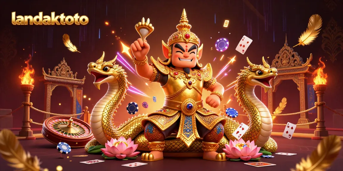 Melihat analisis angka dan prediksi di landaktoto bersama pemandangan penuh warna dan elemen kasino.