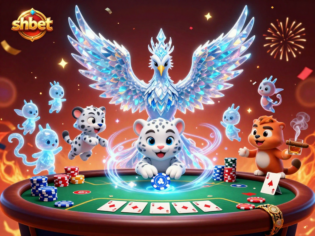 Engage with shbet's vibrant casino adventures featuring animated characters in a dynamic gaming scene.