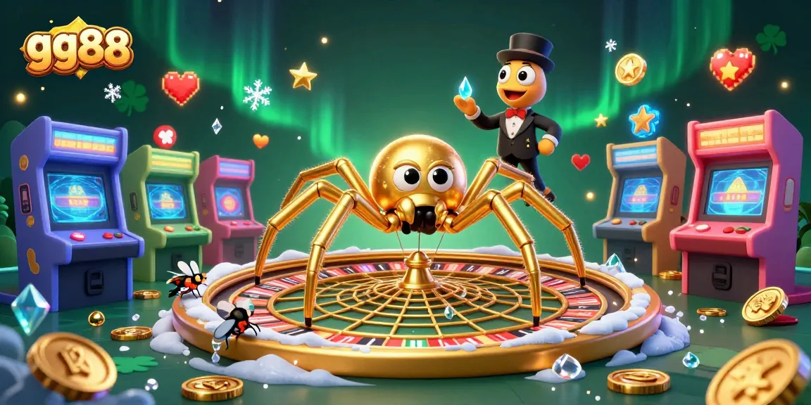 Experience the excitement of gg88 with a colorful 3D casino scene featuring a roulette wheel, bets, and game interactions.