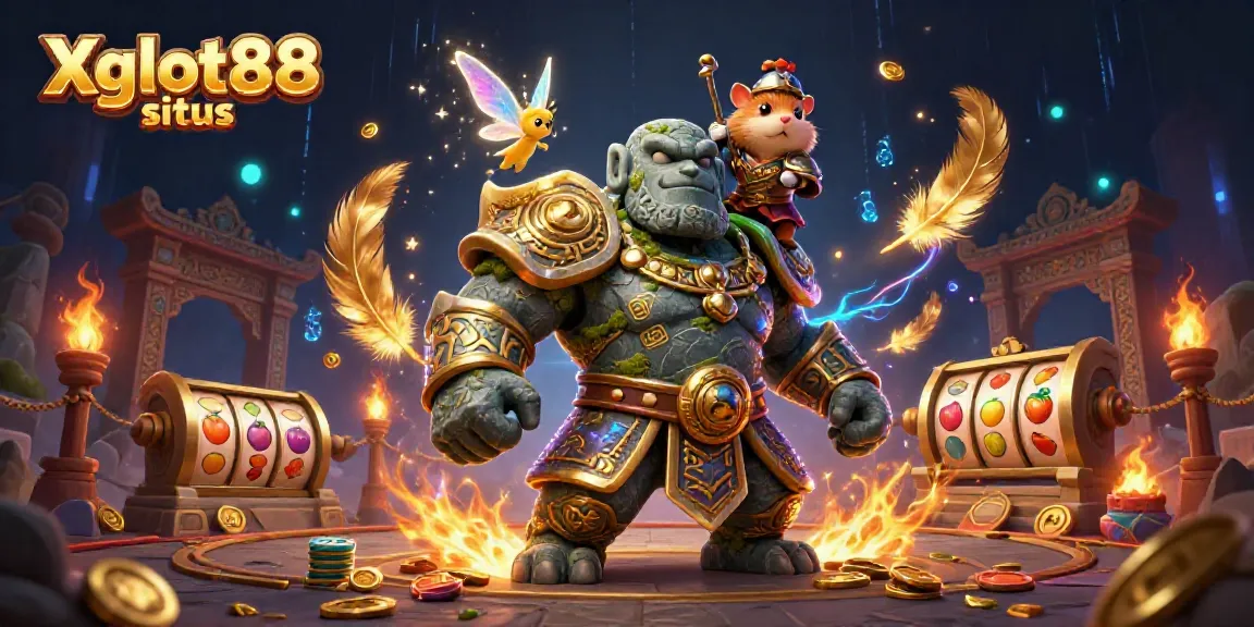 Memudahkan permainan di Xgslot88 situs dengan golem, peri, dan ksatria hamster di dunia slot yang menarik.