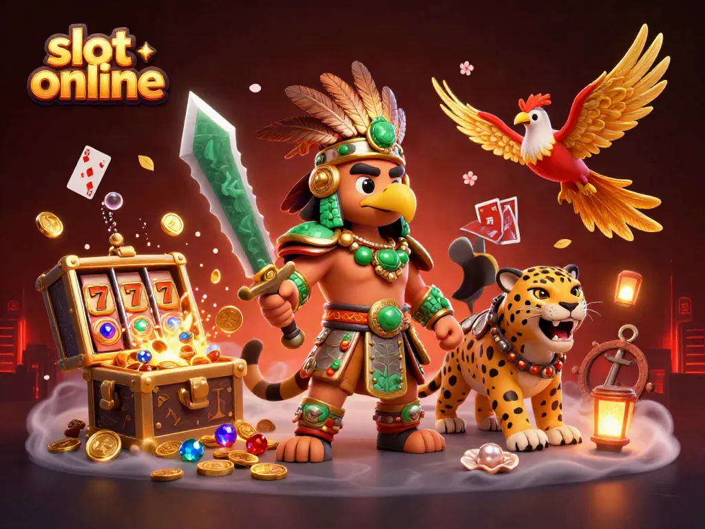 Experience thrilling slot online action with vibrant characters and dynamic game elements in a captivating scene.