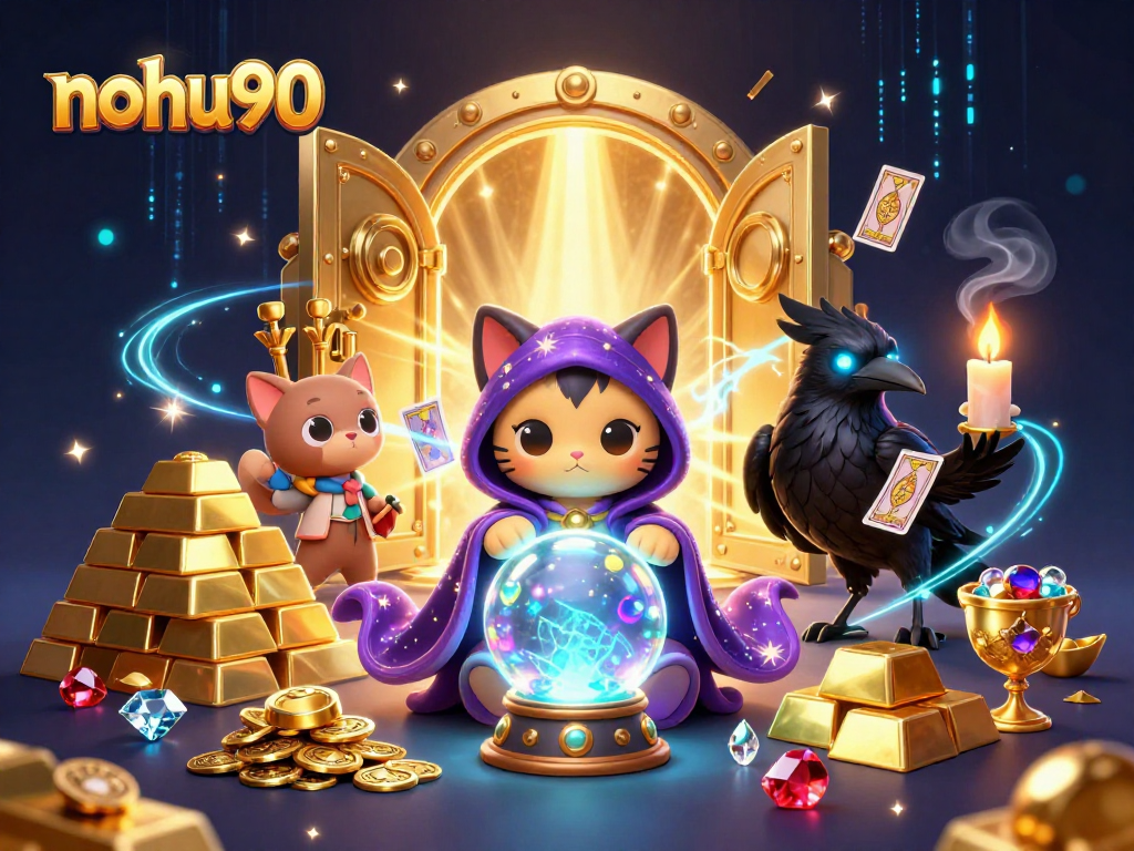 Spin the reels with nohu90 at an enchanting casino scene filled with treasures and mystique.