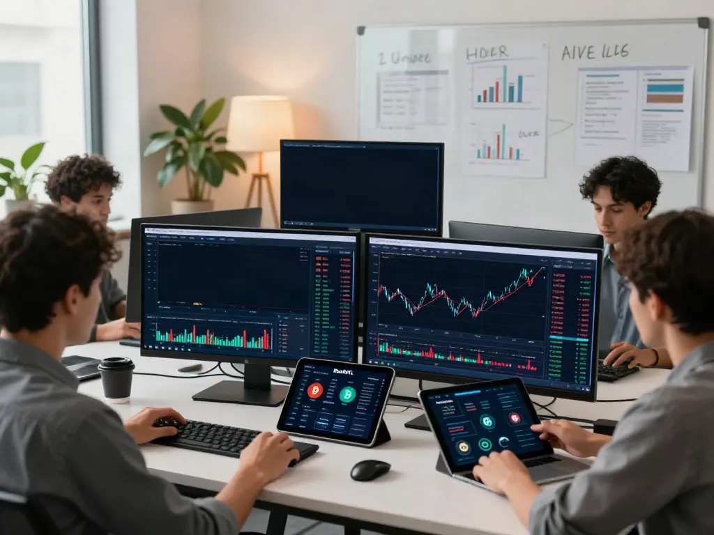 Real-time 股票API analytics in a collaborative cryptocurrency trading workspace, featuring modern technology and dynamic stock data.