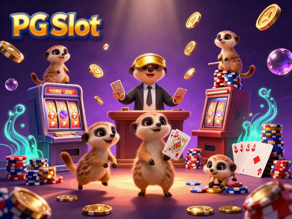 Menggandakan kesenangan dengan PG Slot, koloni meerkat menjalankan operasi kasino yang meriah.