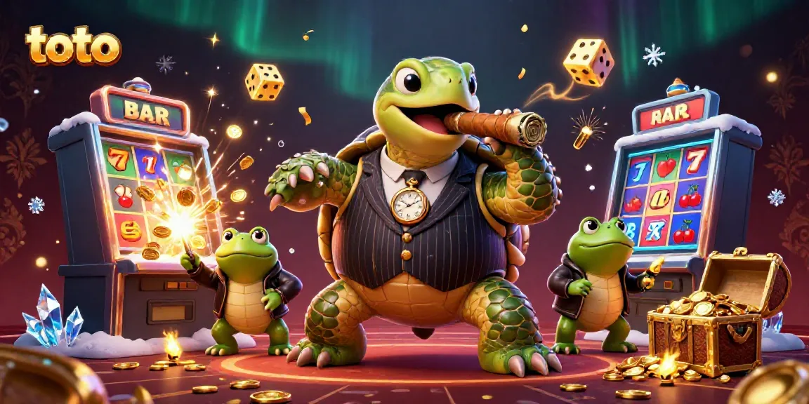 Experience the thrill of toto-themed casino action with vibrant characters and explosive jackpot scenes.