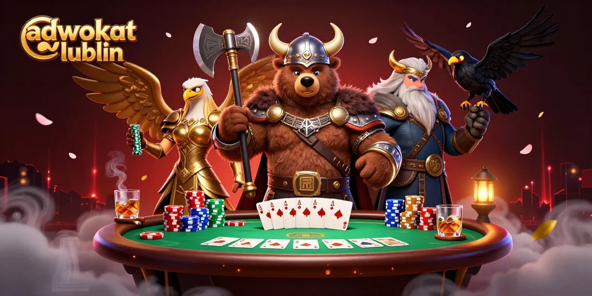 Engage with adwokat lublin at a vibrant poker table, surrounded by dynamic characters and rich game elements.