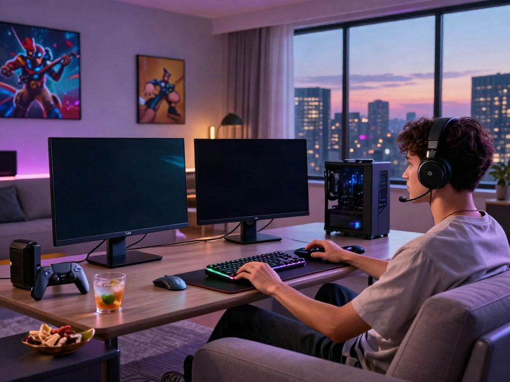 Luxurious gaming environment showcasing luxury12 game platform with a player engaged.