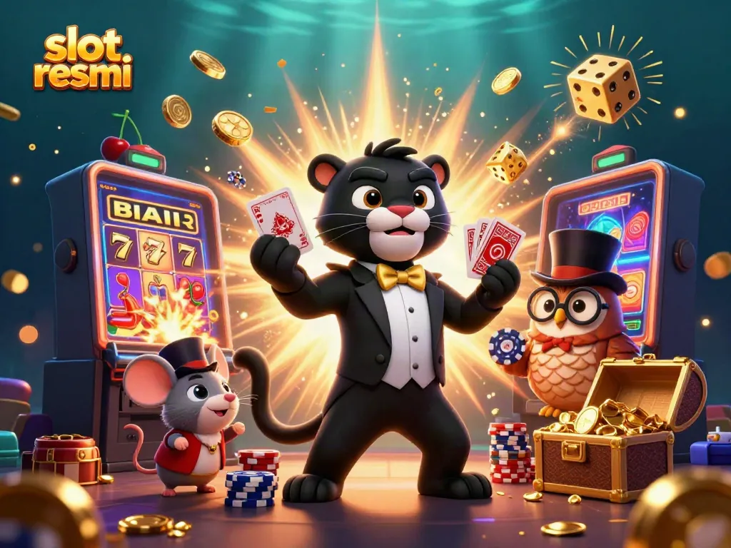 Engage with vibrant slot resmi action featuring stylish characters and enticing casino elements.
