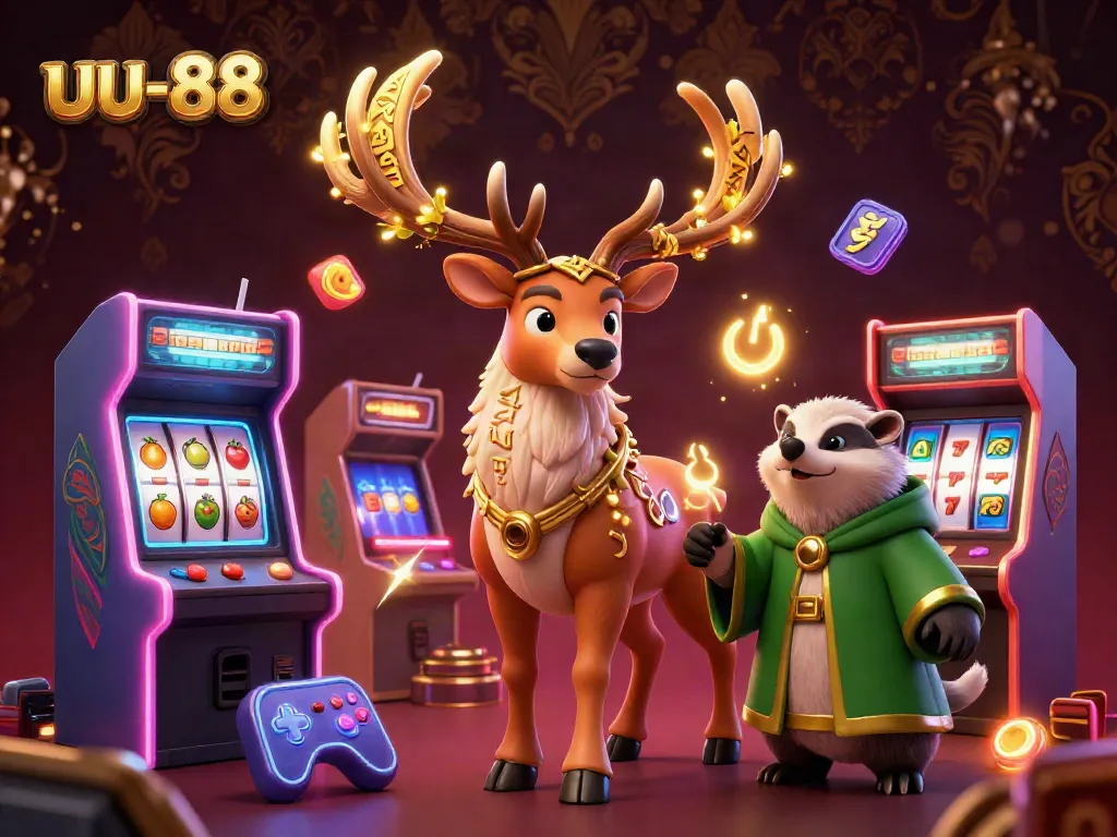 Engage with the immersive uu-88 gaming experience in a vibrant casino scene featuring captivating druid characters.