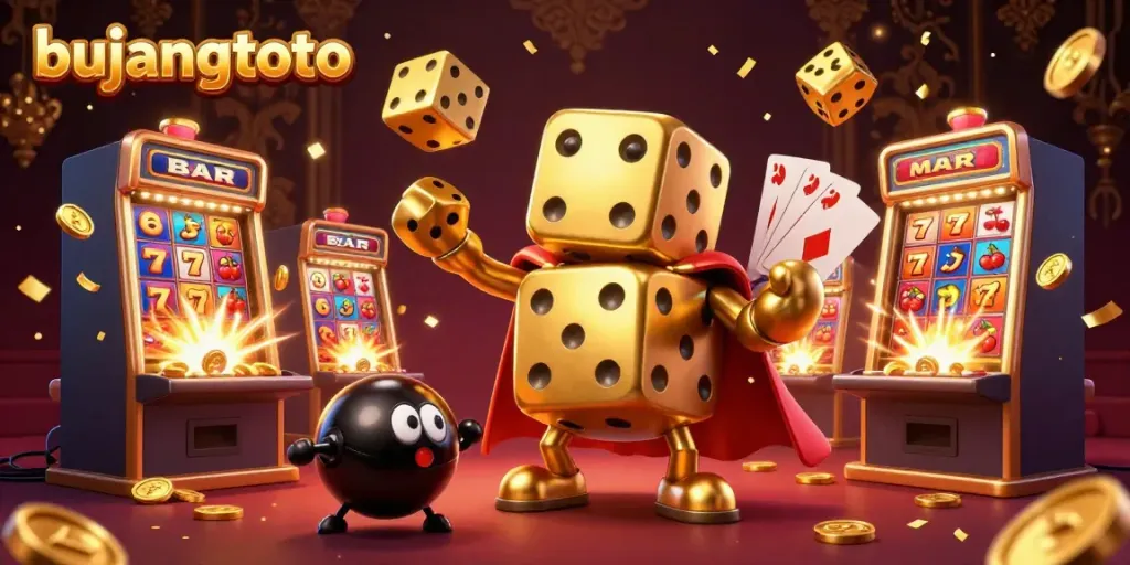Engage with the vibrant world of bujangtoto as golden dice juggle amid casino excitement