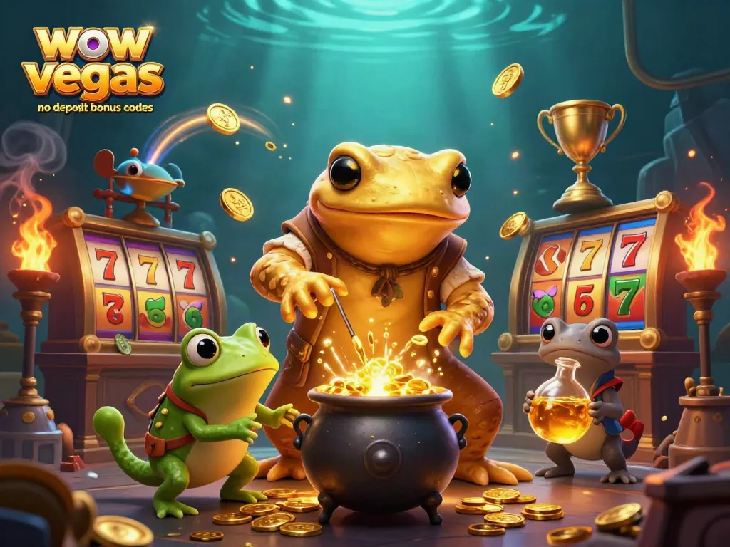 Unlock free play with wow vegas no deposit bonus codes while spinning golden slot reels.