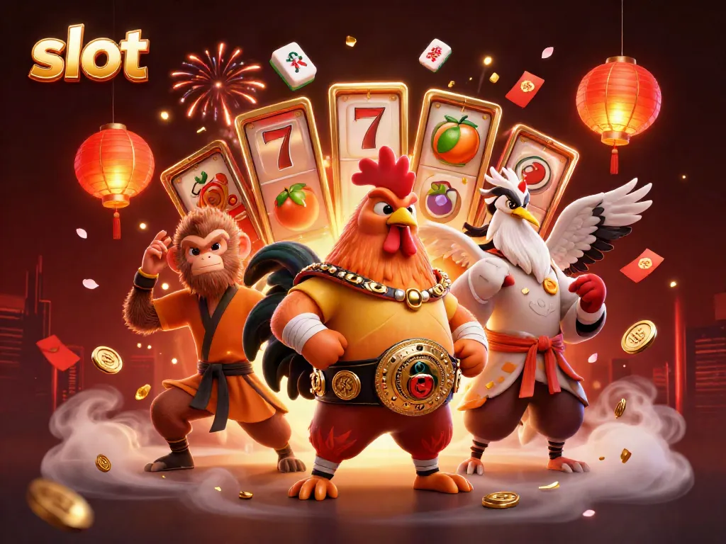 Slot memberikan keberuntungan dengan karakter unik dalam ilustrasi 3D penuh warna.